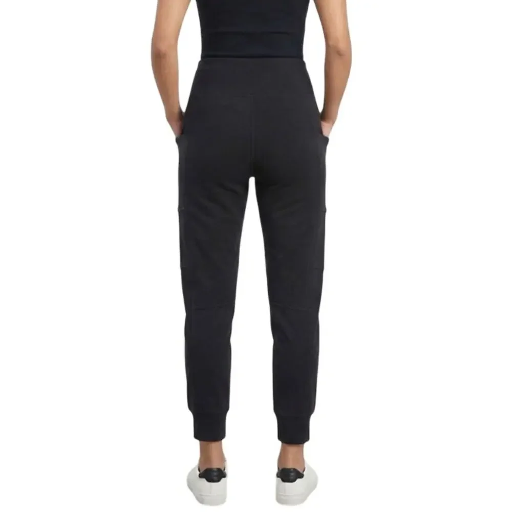 NIKE High Rise Pull-On Jogger Pants Elastic Waist Slim Fit Black Womens Size M